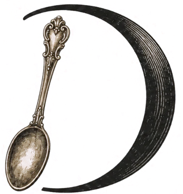The A Dose of Diaz crescent moon and spoon D